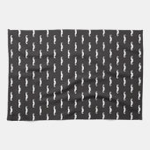 Schnurrbart-Hipster-Muster Handtuch (Horizontal)