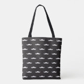 Schnurrbart-Hipster-Muster Tasche (Rückseite)