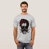 Schnurrbart Hipster Schnurrbart T-Shirt (Vorne ganz)