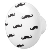 Schnurrbart-Hipstermuster 2 Keramikknauf (Rechts)