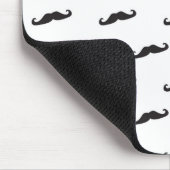 Schnurrbart-Hipstermuster 2 Mousepad (Ecke)