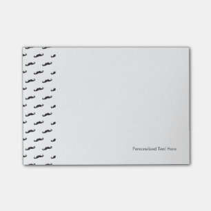 Schnurrbart-Hipstermuster 2 Post-it Klebezettel