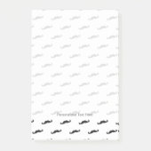 Schnurrbart-Hipstermuster 2 Post-it Klebezettel (Vorderseite)