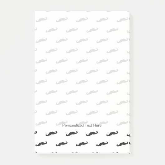 Schnurrbart-Hipstermuster 2 Post-it Klebezettel (Vorderseite)