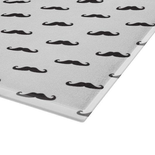Schnurrbart-Hipstermuster 2 Schneidebrett (Ecke)