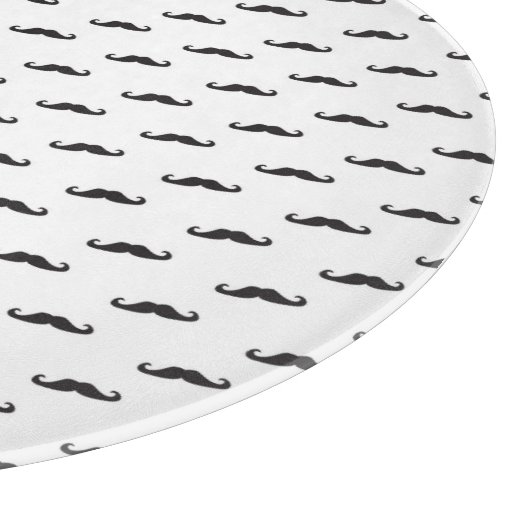 Schnurrbart-Hipstermuster 2 Schneidebrett (Ecke)