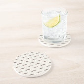 Schnurrbart-Hipstermuster 3 Getränkeuntersetzer (Seite)