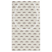 Schnurrbart-Hipstermuster 3 Kleine Geschenktüte (Rückseite)