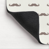 Schnurrbart-Hipstermuster 3 Mousepad (Ecke)