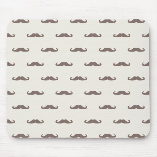 Schnurrbart-Hipstermuster 3 Mousepad (Vorne)