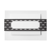 Schnurrbart-Hipstermuster Einladungsbanderole (Vorderseite Beispiel)