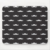 Schnurrbart-Hipstermuster Mousepad (Vorne)