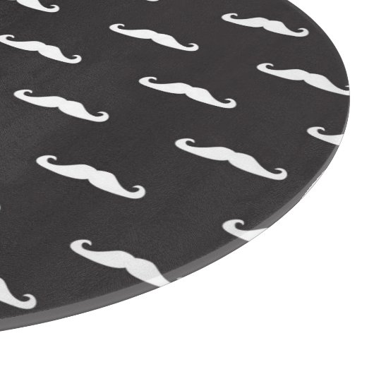 Schnurrbart-Hipstermuster Schneidebrett (Ecke)