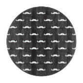 Schnurrbart-Hipstermuster Schneidebrett (Vorderseite)