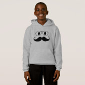 Schnurrbart Hoodie (Vorne ganz)