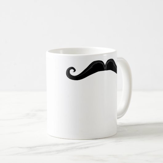 Schnurrbart I etwas Kaffee Kaffeetasse (VorderseiteRechts)