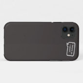 Schnurrbart I Sie ein Fragenminigrau Case-Mate iPhone Hülle (Rückseite (Horizontal))