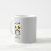 Schnurrbart I Sie eine Frageneule Kaffeetasse (Vorderseite Links)
