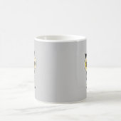 Schnurrbart I Sie eine Frageneule Kaffeetasse (Mittel)