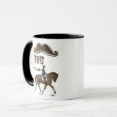 Schnurrbart I Sie Reiter Tasse (Vorderseite Links)