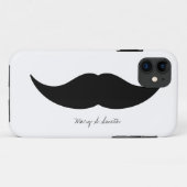 Schnurrbart-individueller Name Case-Mate iPhone Hülle (Rückseite (Horizontal))