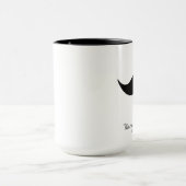 Schnurrbart-individueller Name Tasse (Zentrum)