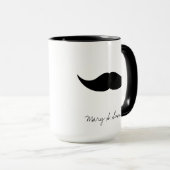 Schnurrbart-individueller Name Tasse (VorderseiteRechts)