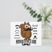 Schnurrbart ist kein Verbrechen Postkarte (Stehend Vorderseite)