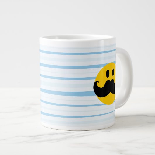 Schnurrbart Jumbo-Tasse (Vorderseite Rechts)