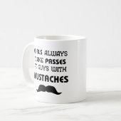 Schnurrbart Kaffeetasse (Vorderseite Links)