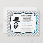 Schnurrbart-kleine Herr-Baby-Dusche Einladung (Vorderseite)