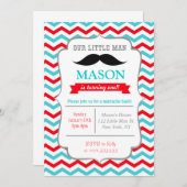 Schnurrbart-kleine Mann-Geburtstags-Party Einladung (Vorne/Hinten)