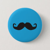 Schnurrbart-Knopf Button (Vorderseite)