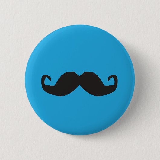 Schnurrbart-Knopf Button (Vorderseite)