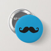 Schnurrbart-Knopf Button (Vorne & Hinten)