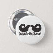 Schnurrbart-Knopf Button (Vorne & Hinten)