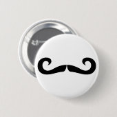 Schnurrbart-Knopf Button (Vorne & Hinten)