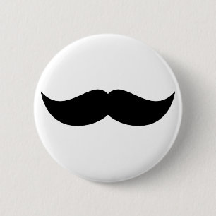 Schnurrbart-Knopf Button