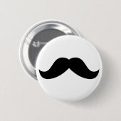 Schnurrbart-Knopf Button (Vorne & Hinten)