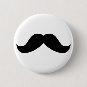 Schnurrbart-Knopf Button