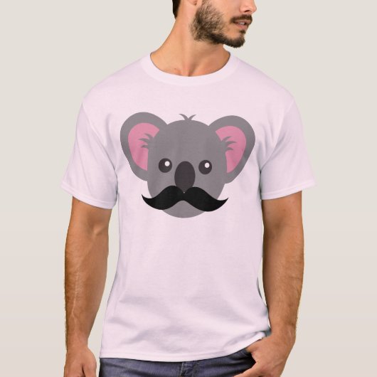 Schnurrbart-Koala T-Shirt (Vorderseite)