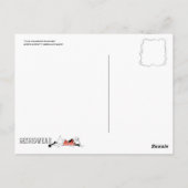 Schnurrbart Küsschen Postkarte (Rückseite)