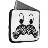 Schnurrbart-Laptop-Hülse Laptopschutzhülle (Vorne Rechts)
