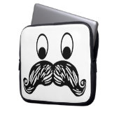 Schnurrbart-Laptop-Hülse Laptopschutzhülle (Vorderseite Links)