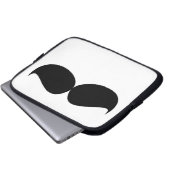 Schnurrbart-Laptop-Hülse Laptopschutzhülle (Vorne Knopf)