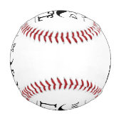Schnurrbart Lebensart Spaß Humor Baseball (Vorderseite)