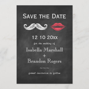 Schnurrbart & Lippen Save the Date