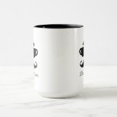 Schnurrbart & Macchiato Dad Geschenktasse Tasse (Zentrum)