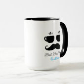 Schnurrbart & Macchiato Dad Geschenktasse Tasse (VorderseiteRechts)