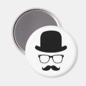 Schnurrbart Magnet (Vorderseite/Rückseite)